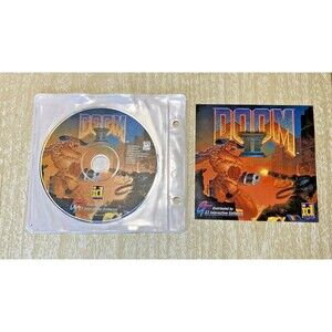 Doom II PC 1994 CD-ROM Windows 95 GT Interactive Retro 90s Computer Game VTG